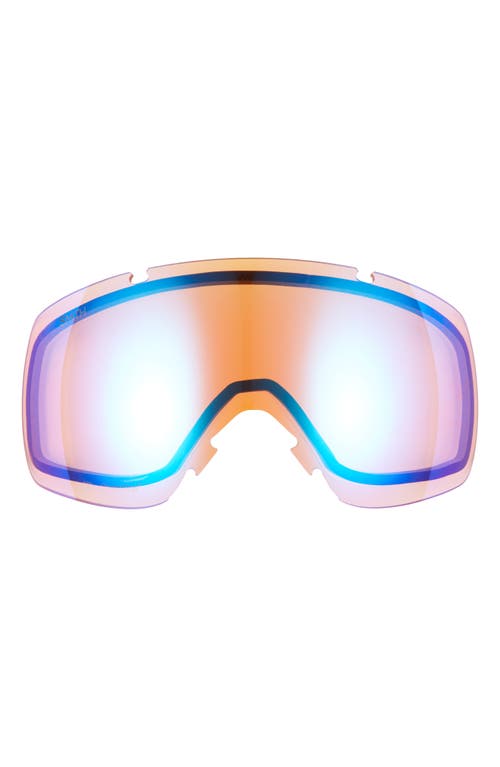Smith Sport I/o 182mm Snow Goggles In Black/sun Green Mirror