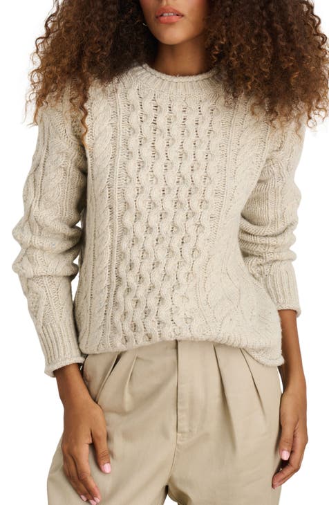 Tony Cable Knit Polo Taupe