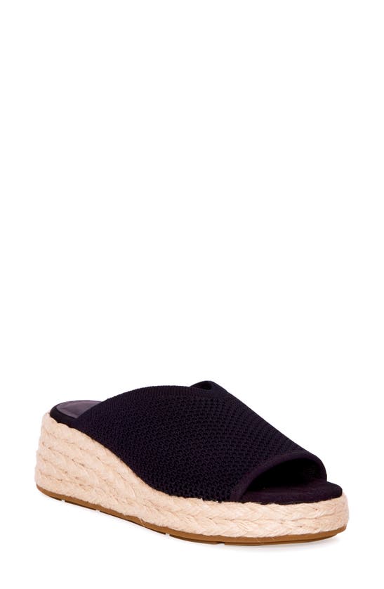 Eileen Fisher Tali Platform Wedge Sandal In Black