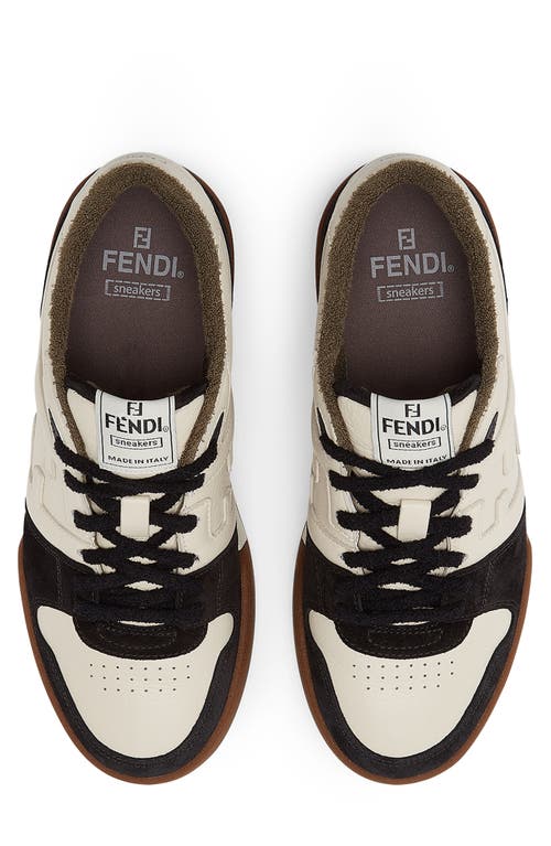 Shop Fendi Ff Match Sneaker In Nero/milk/nero