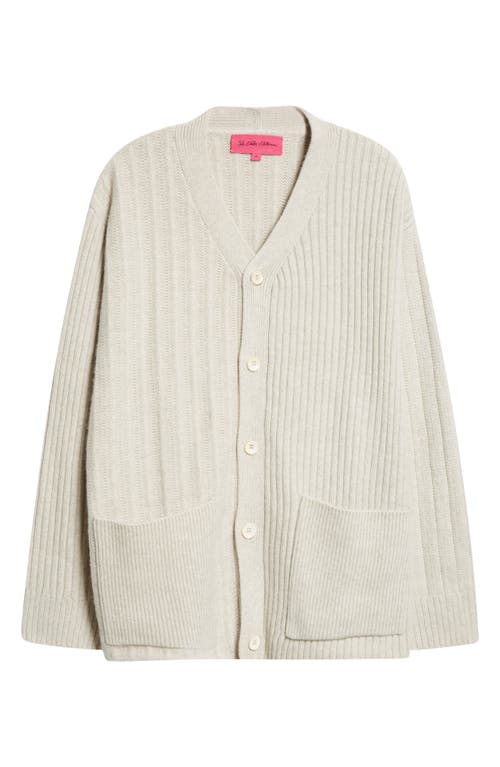 THE ELDER STATESMAN THE ELDER STATESMAN CASHMERE MIXED RIB CIGAR CARDIGAN 