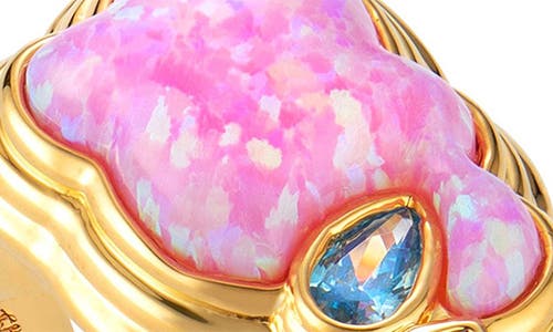July Child Cry Me A River Ring In Gold/opalite/cubic Zirconia