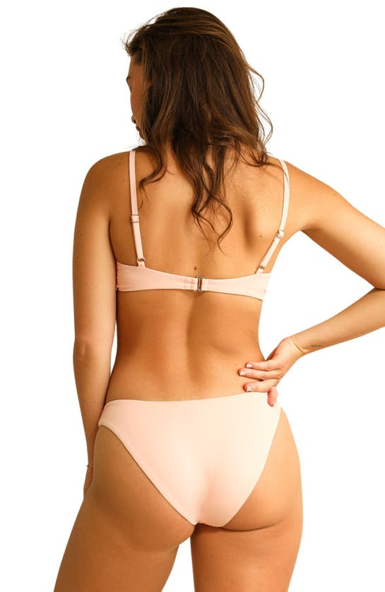 Dippin Daisys Zen Knotted Triangle Bikini Top In Sunset Pink