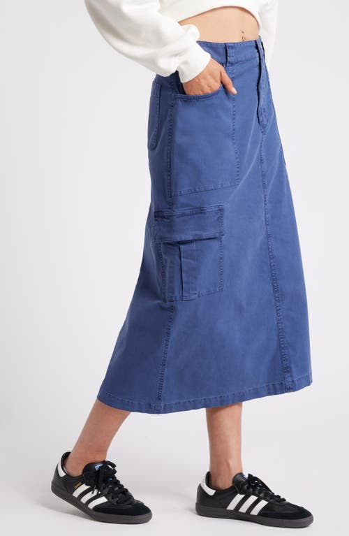 Shop Bp. Carpenter Cotton Blend Cargo Skirt In Blue Indigo