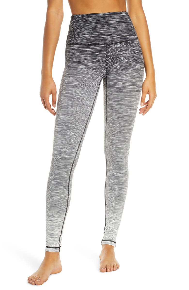 Live In High Waist Leggings, Main, color, BLACK GRADIENT SPACEDYE