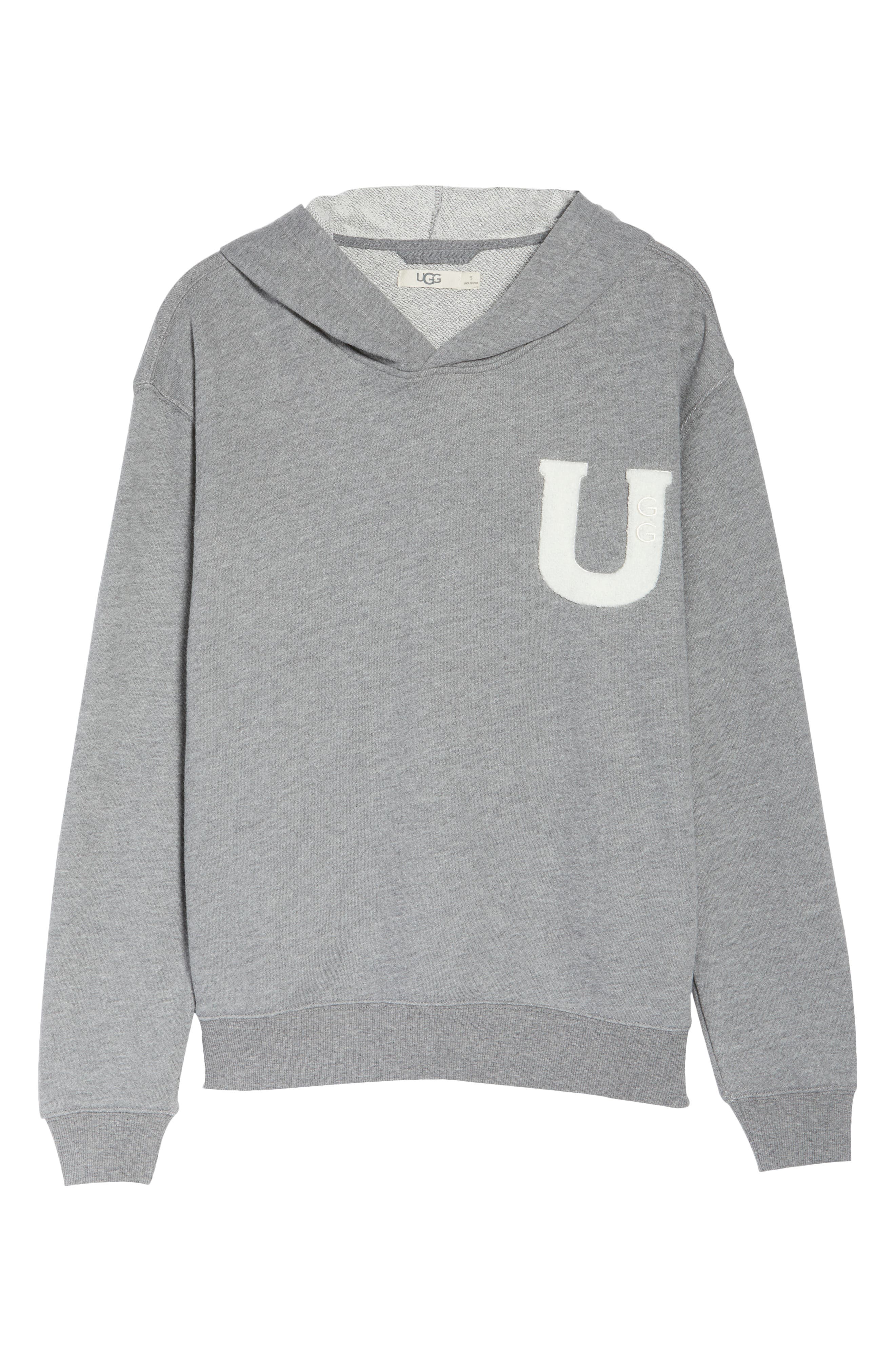 UGG Fuzzy Logo Pullover Hoodie Sweatshirt Nordstrom Rack