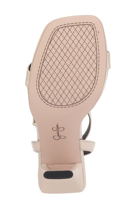 Jessica Simpson Adonia Ankle Strap Platform Sandal In Chalk