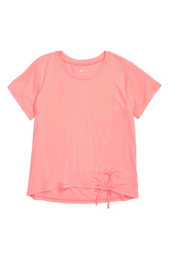 Zella Girl Kids' Tied Up T-shirt In Pink
