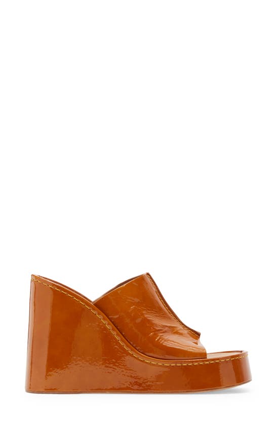 Shop Miista Rhea Platform Wedge Sandal In Brown