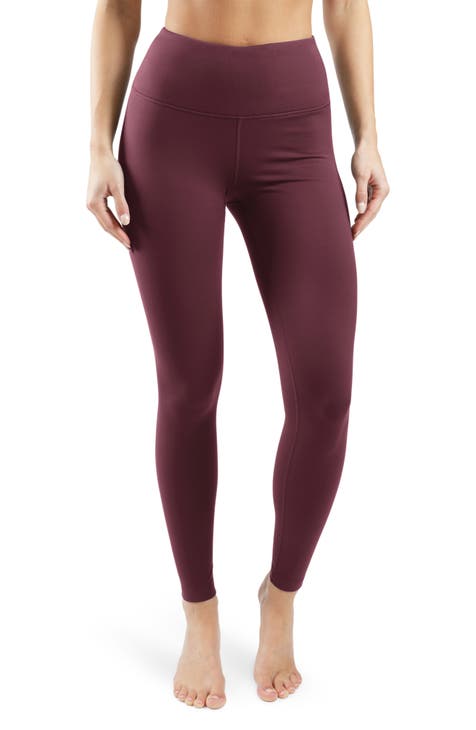 Yogalicious Terry Brush High Rise Flared Leg Pants With Front