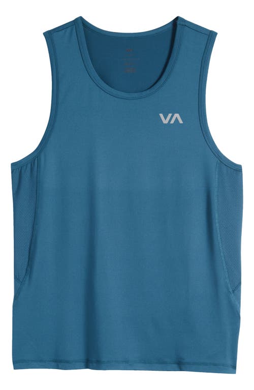 Shop Rvca Sport Vent Tank In Emerald Green