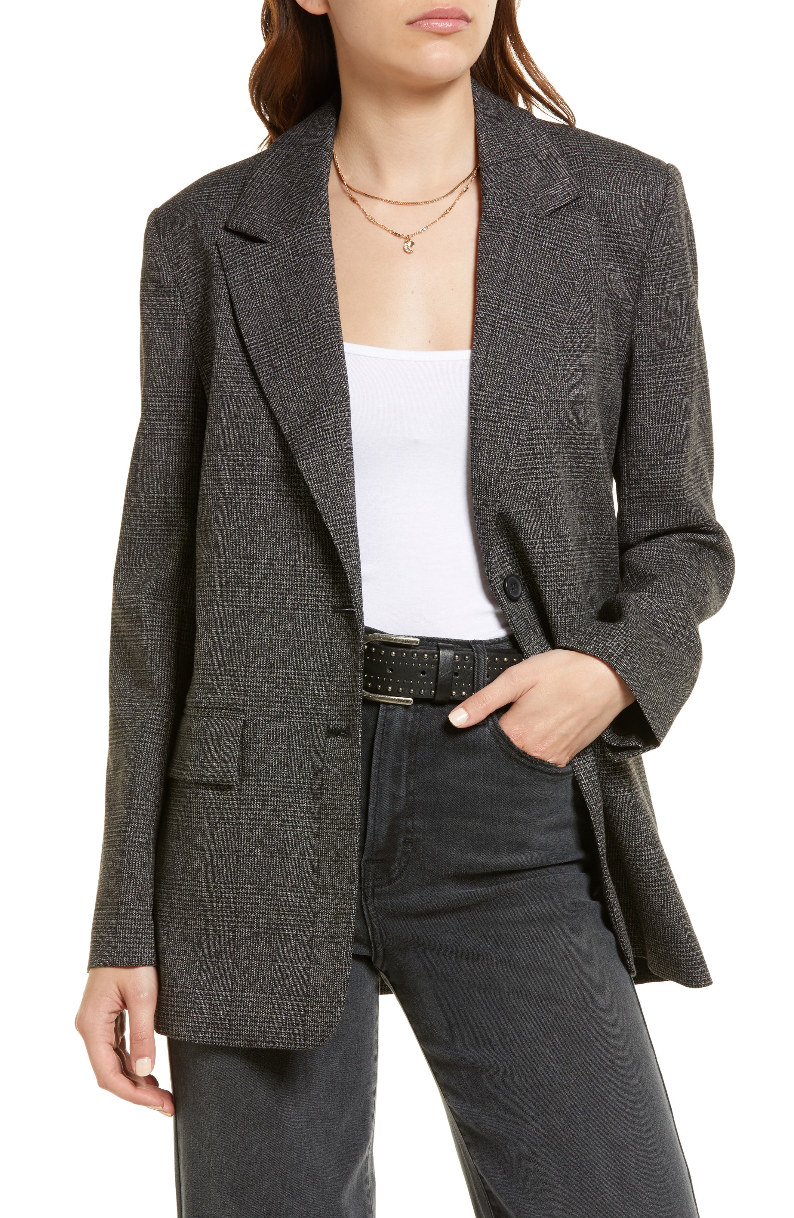Treasure \u0026 Bond Glen Plaid Blazer 