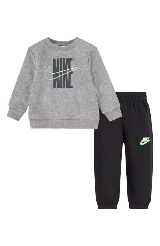 NIKE RISE FLEECE CREWNECK SWEATSHIRT & JOGGERS SET