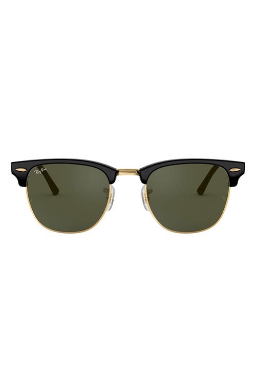 UPC 805289653653 product image for Ray-Ban 'Clubmaster' 49mm Sunglasses in Black/Gold at Nordstrom | upcitemdb.com