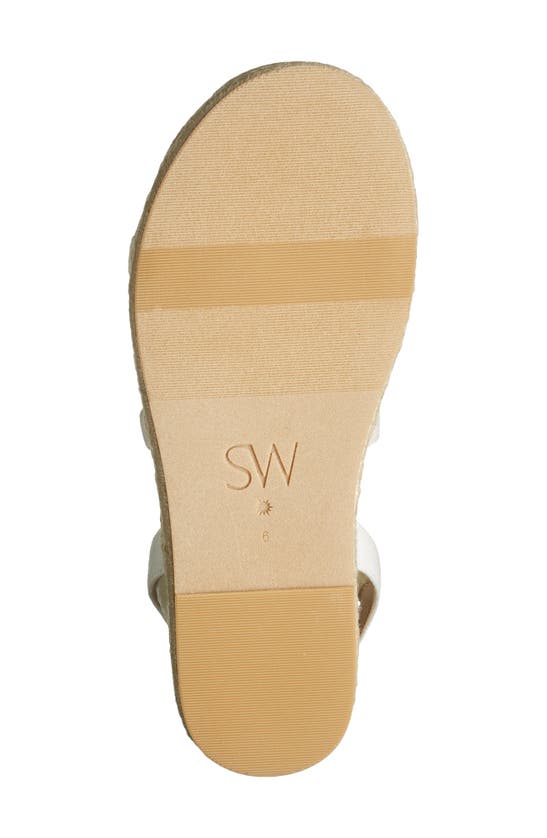Shop Stuart Weitzman Espadrille Flat Sandal In Cream.