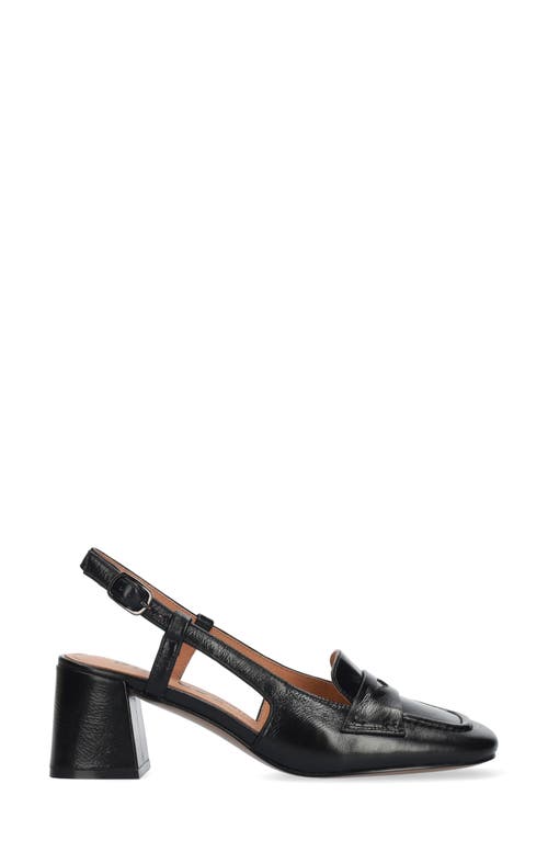 Shop Bibi Lou Niky Slingback Loafer Pump In Black