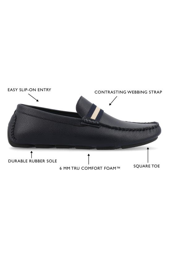 Vance Co. Griffin Tru Comfort Slip-on Driver In Blue