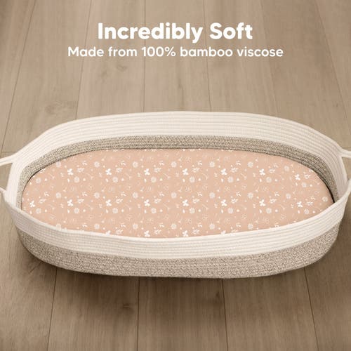 Keababies 2-pack Isla Fitted Bassinet Sheets In Butterflies