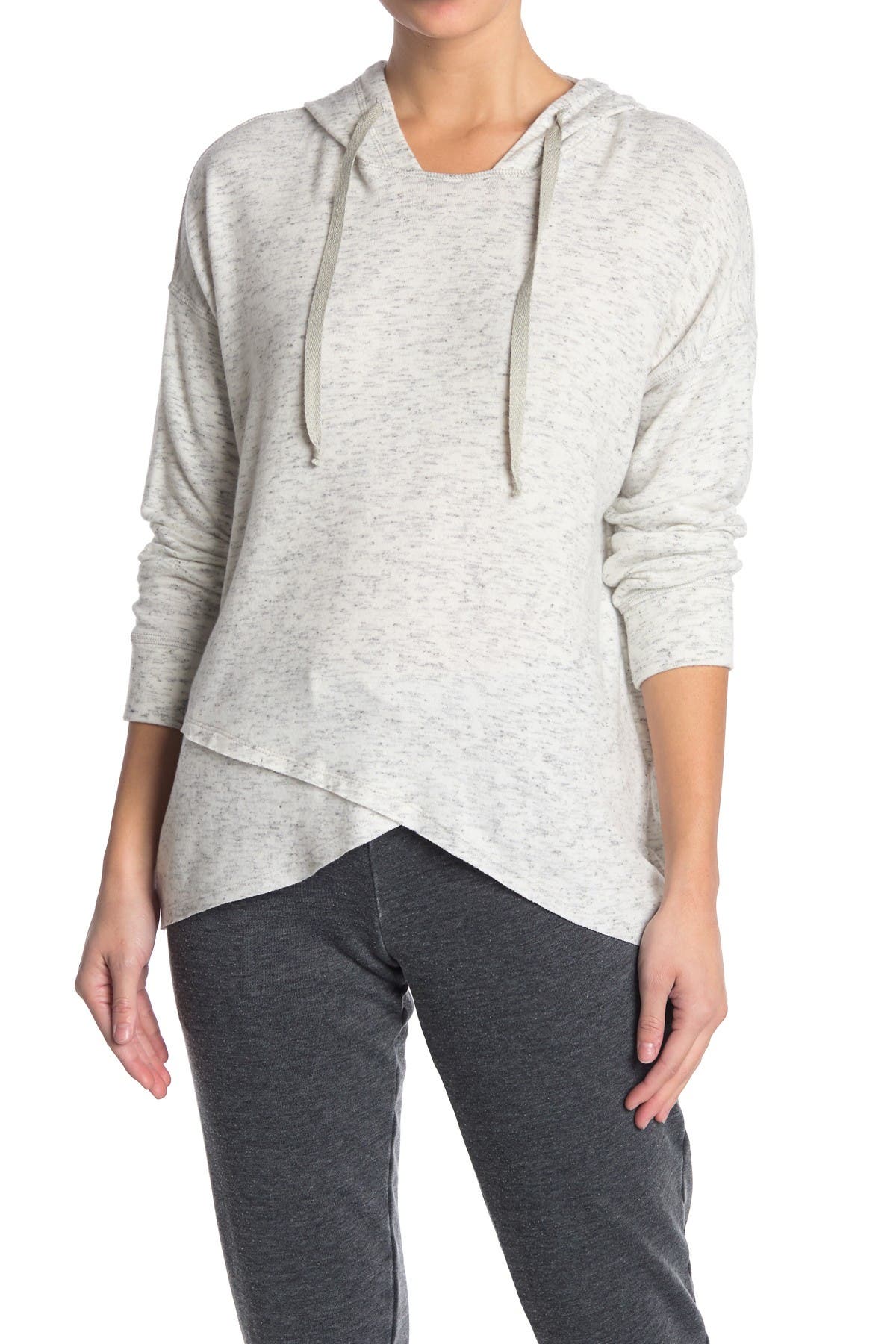 asymmetric hem hoodie