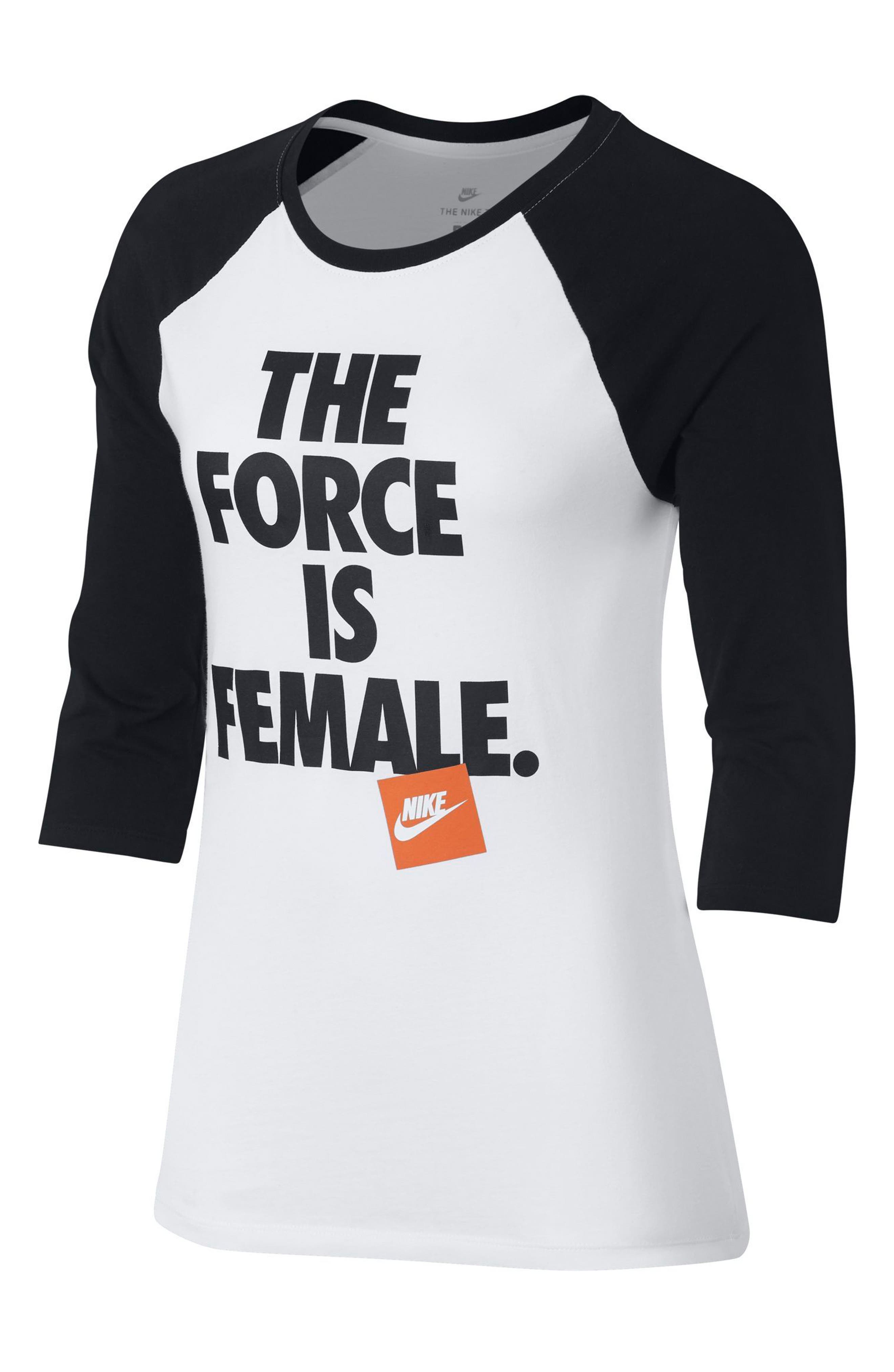 nike the force is female shirt