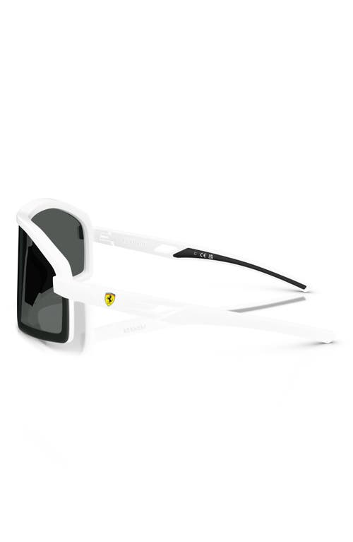 Scuderia Ferrari 43mm Shield Sunglasses In White