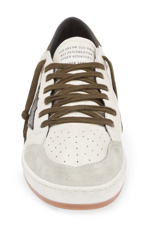 Golden Goose Super-star Sneaker In White/black/green 10349