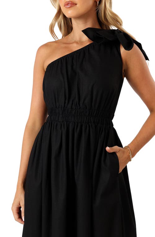 Petal And Pup Petal & Pup Kailey One-shoulder Dress In Black