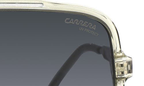 Shop Carrera Eyewear 99mm Oversize Shield Sunglasses In Grey/dark Grey Sf