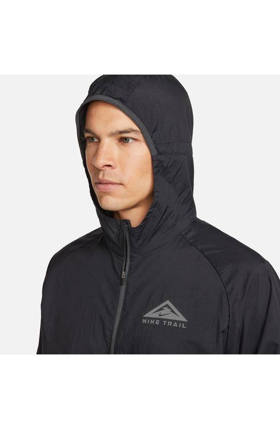 Nike Men's Trail Aireez Lightweight Trail Running Jacket In Black