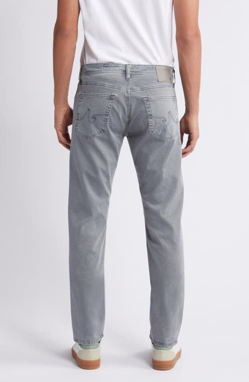 AG AG EVERETT SUEDED STRETCH SATEEN SLIM STRAIGHT LEG PANTS 