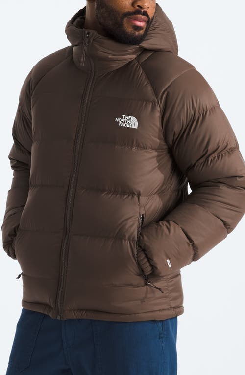 Shop The North Face Hydrenalite 600 Fill Power Down Hooded Jacket In Smokey Brown