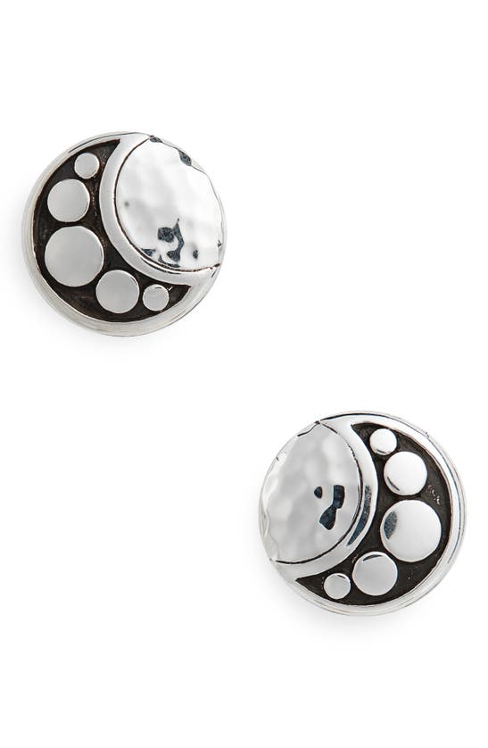 John Hardy Sterling Silver Dot Hammered Stud Earrings In Silver