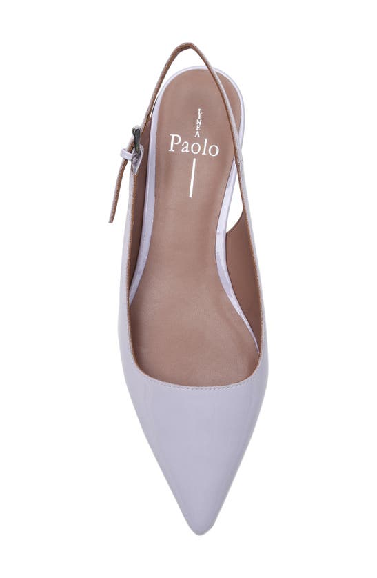 Shop Linea Paolo Caia Pointed Toe Slingback Flat In Lavender Fog