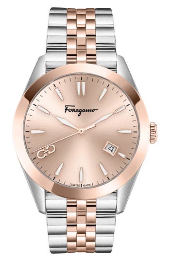 Ferragamo Classic Bracelet Watch In Gold