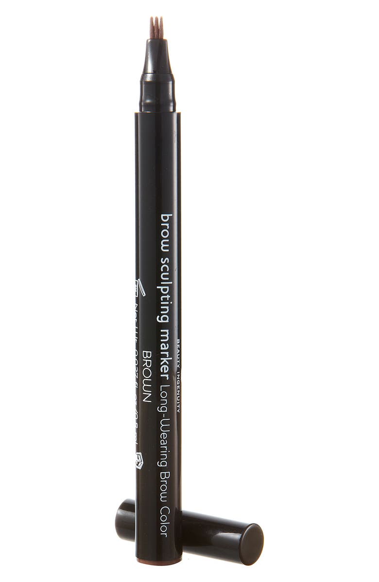 LAURA GELLER BEAUTY Brow Sculpting Marker, Main, color, Brown