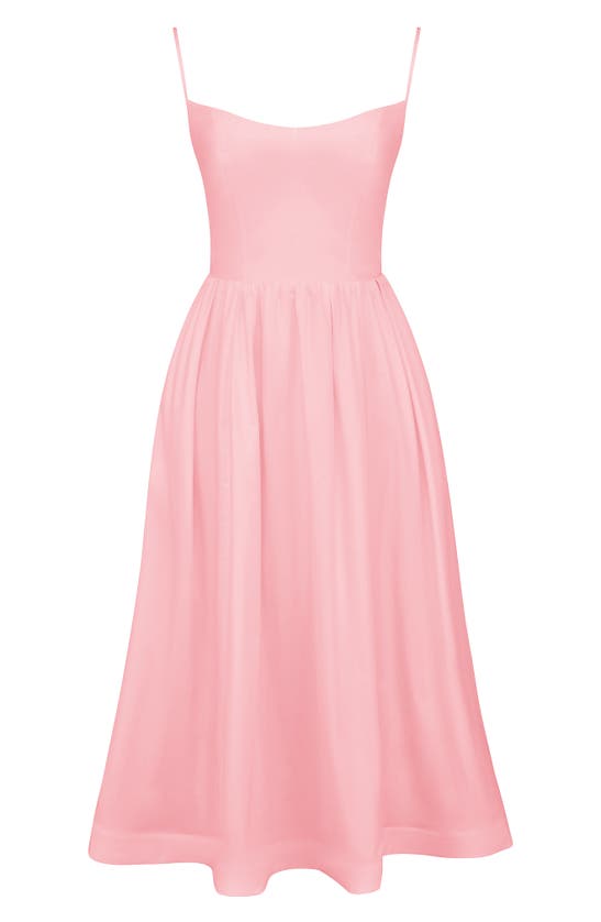 Shop House Of Cb Lolita Fit & Flare Midi Sundress In Pink Flared