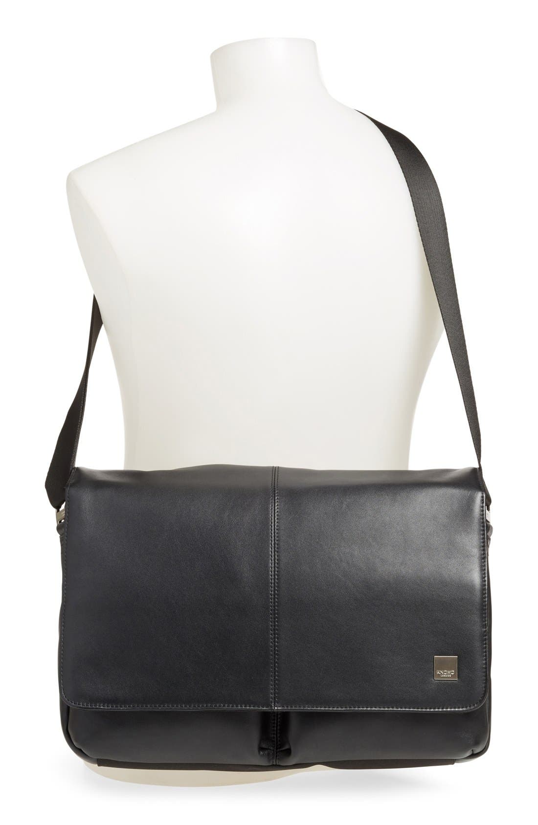 knomo leather messenger bag