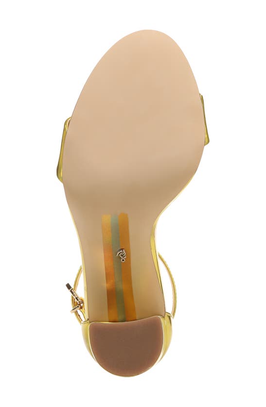 Shop Sam Edelman Yaro Ankle Strap Sandal In Mimosa Gold