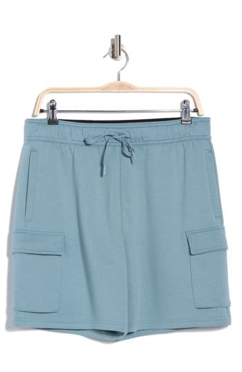 90 Degree By Reflex James Scuba Shorts In Smoke Blue