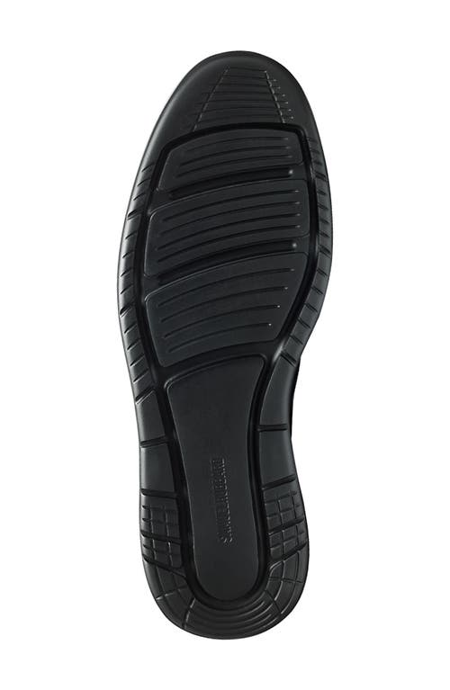 Samuel Hubbard Rafael Plain Toe Derby In Black On Black Leather