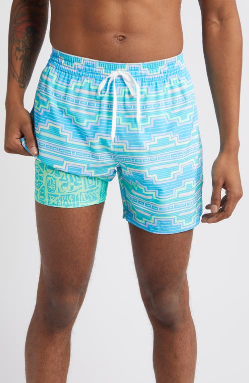 Chubbies The Apex Swimmers Swim Trunks In Turquoise/aqua