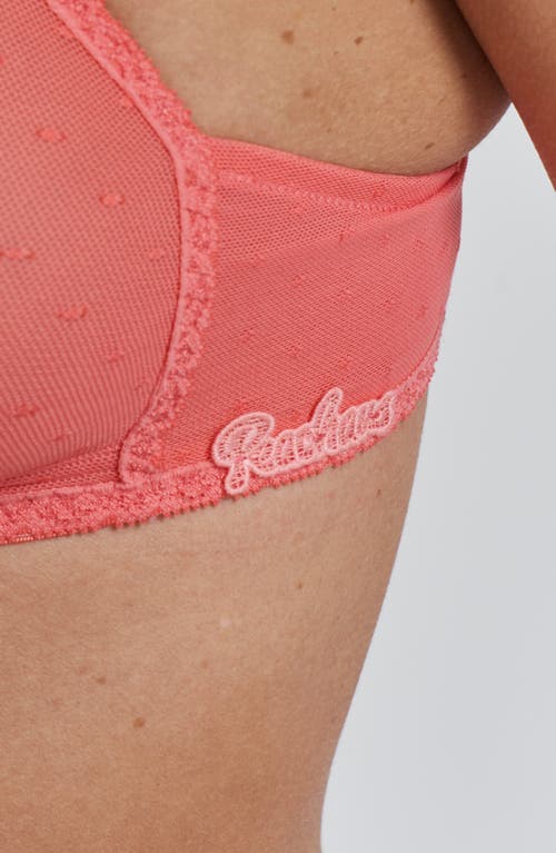 Peachaus Anthelia Recycled-tulle Soft Bralette In Canyon Peach
