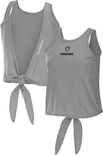 Las Vegas Raiders Women's Single Wing Lace Up Tee - Vegas Sports Shop