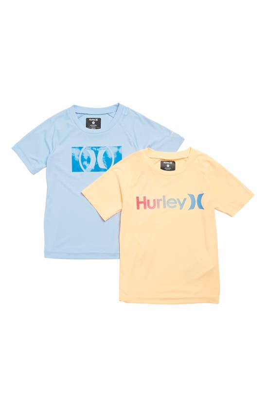 Hurley Kids' Assorted 2-pack T-shirts In Deep Royal Blue