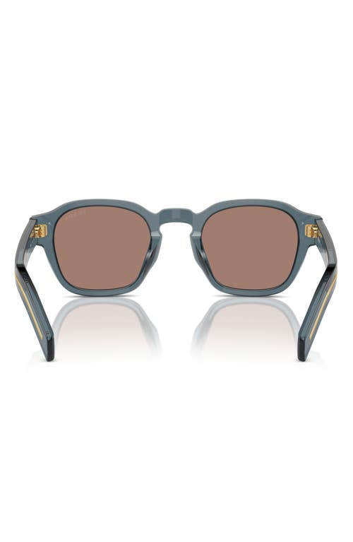 Shop Prada 52mm Round Phantos Sunglasses In Grey