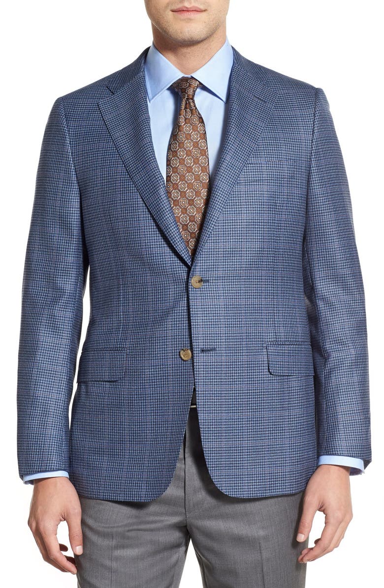 Hickey Freeman Classic Fit Check Wool Sport Coat | Nordstrom