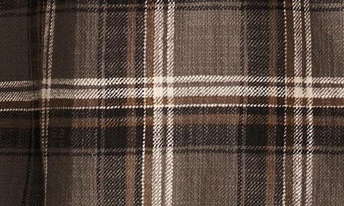 Lucky Brand Plaid Big Slub Twill Button-up Shirt In Black Multi