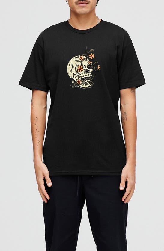 Stance Keep Growing Cotton Graphic T-shirt In Black