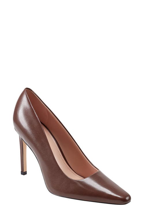 Shop Marc Fisher Ltd Olivy Stiletto Pump In Dark Brown