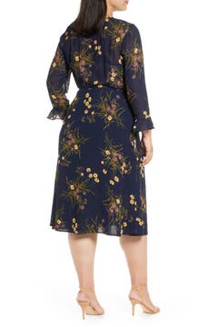 Reformation Mulberry Print Wrap Dress (Plus Size) | Nordstrom